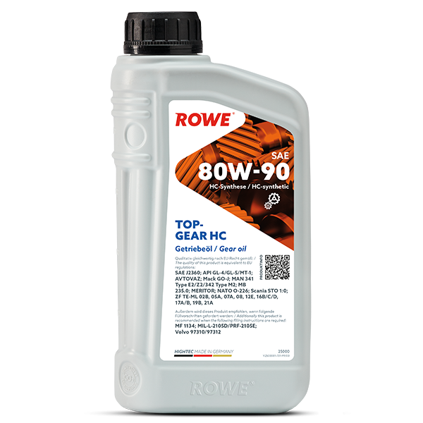 80W90 Rowe Hightec TopGear HC 1L 80W90 Rowe Hightec TopGear HC 1L